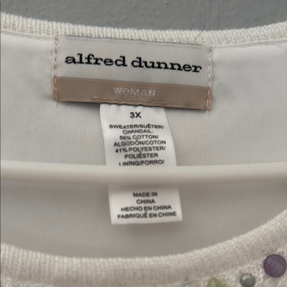 Alfred Dunner Relaxed Green and Purple Short Sleeve Tee 27 - Picture 7 of 9